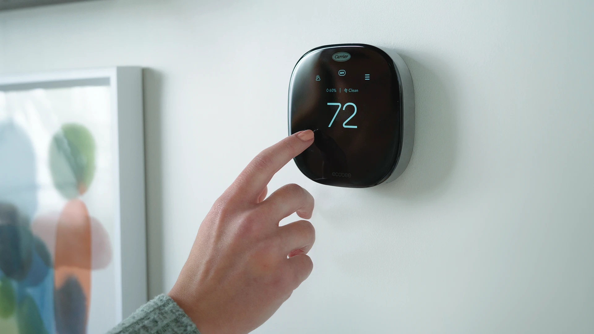 picture of Carrier Ecobee Thermostat Hand